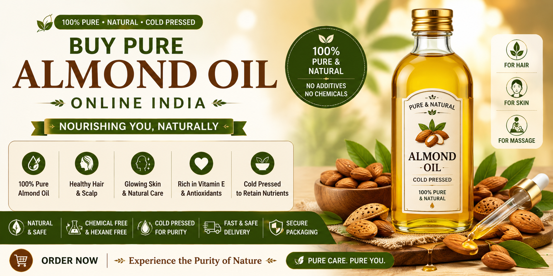 Buy Pure Almond Oil Online India